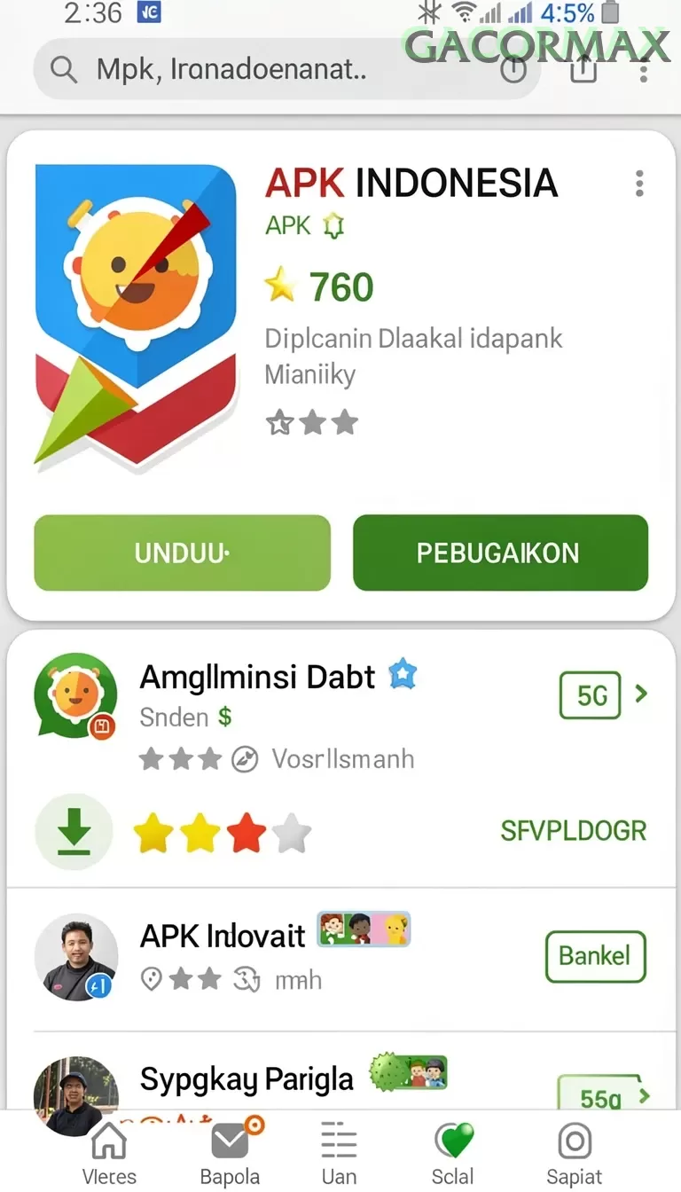 Cuplikan layar KASKUSTOTO — menu navigasi