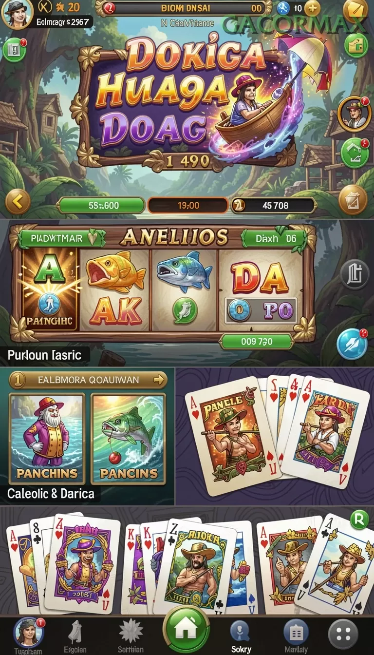 Cuplikan layar MEGA338 — menu navigasi