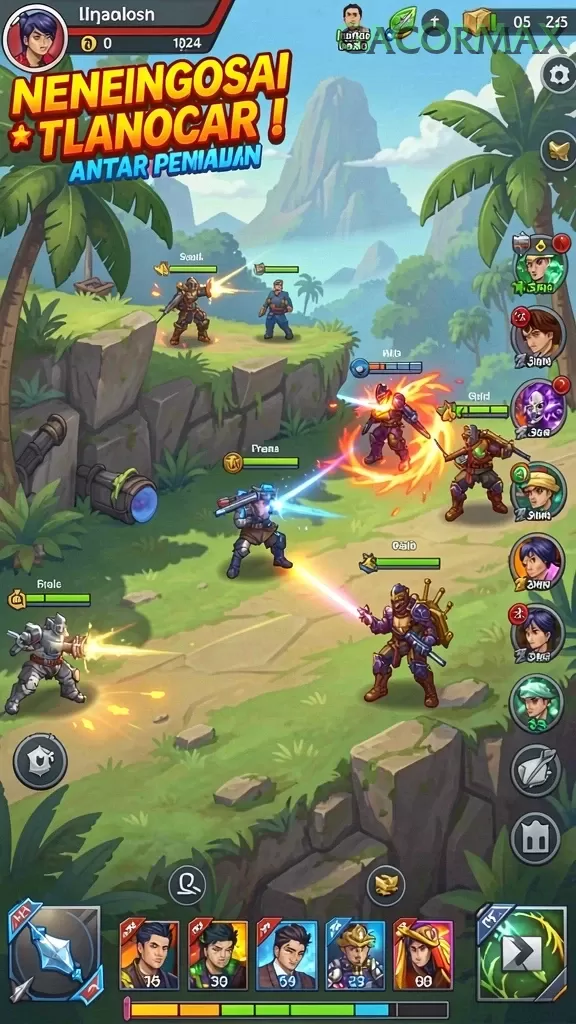 Cuplikan layar MEGA338 — aktivitas